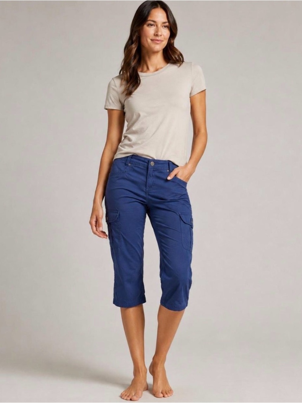 Kuhl Cargo Capri Hiking Pants in Navy Blue